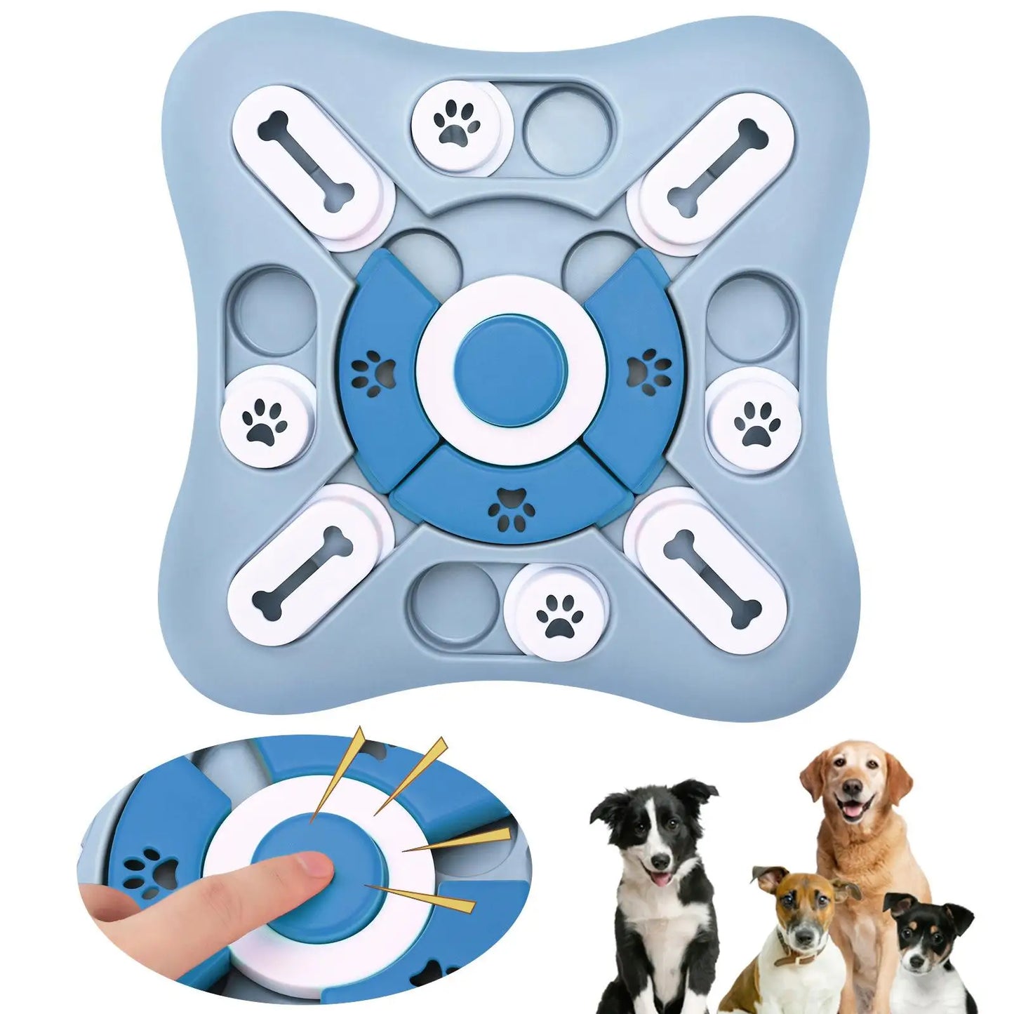 SmartPaws™ Interactive Dog cat Puzzle Slow Feeder Bowl