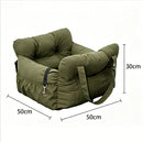Premium Non-Slip Dog Car Seat Booster Bed with Safety Belt