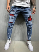 Men’s Distressed Slim Fit Jeans – Modern Streetwear Style with Premium Comfort