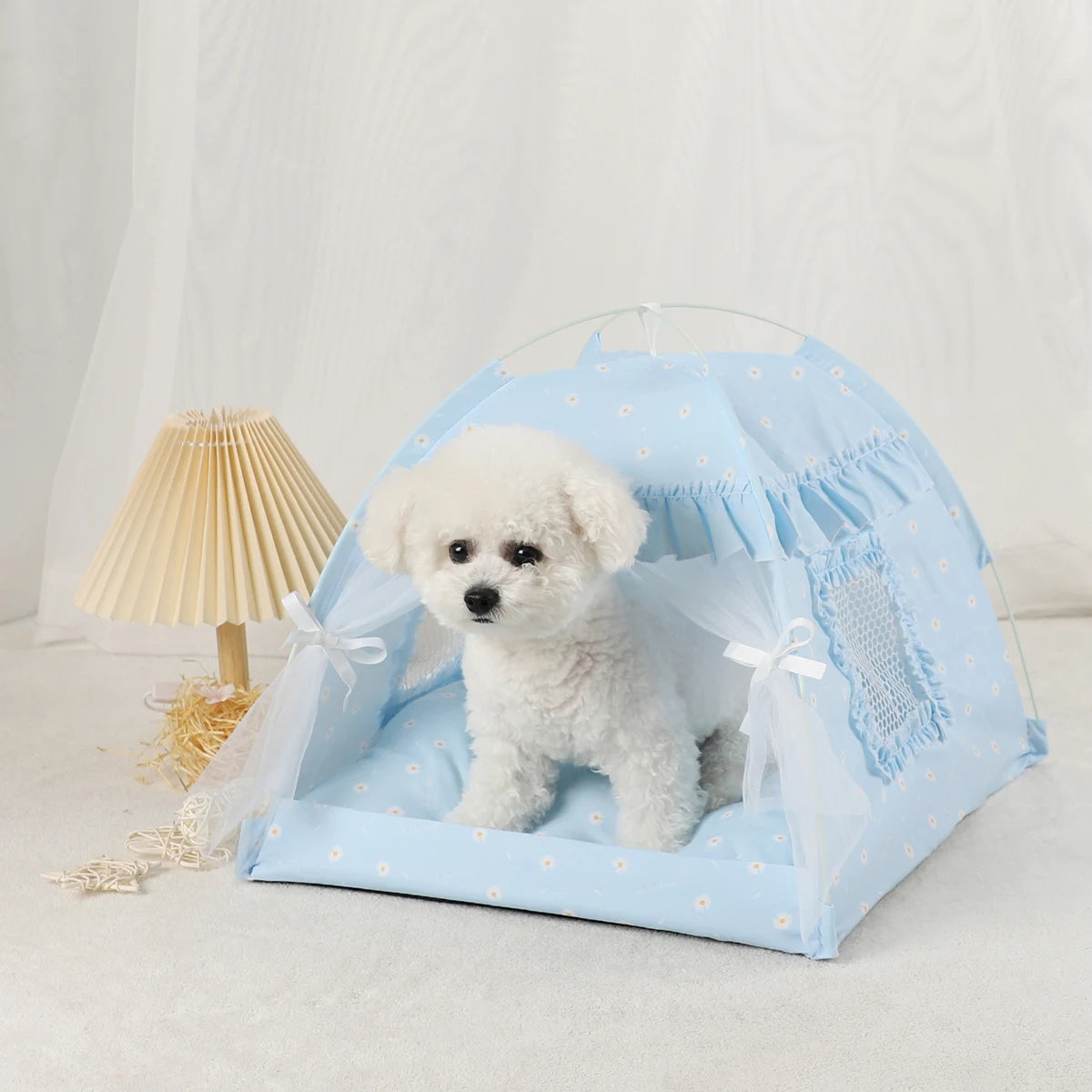 CozyNest™ Winter Cat Tent Bed – Warm Clamshell Cave House