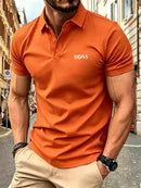 Premium Men's Breathable Summer Polo Shirt – Casual Short Sleeve Comfort Fit