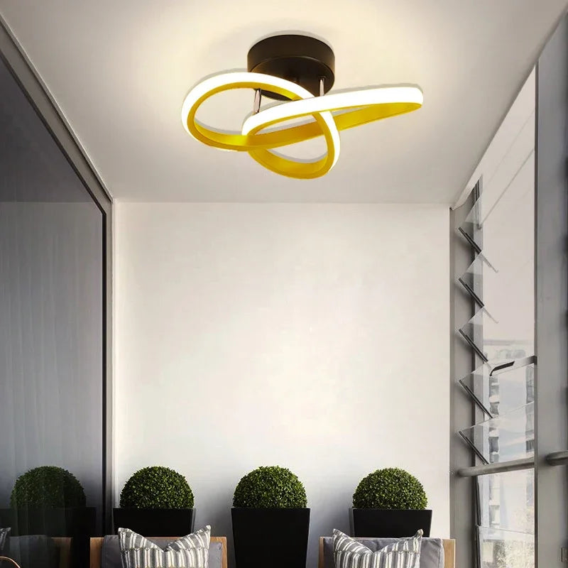 Lámpara de techo LED moderna - Lámpara de techo de montaje superficial para pasillo, cocina y dormitorio