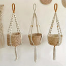 Macrame hanging plant basket