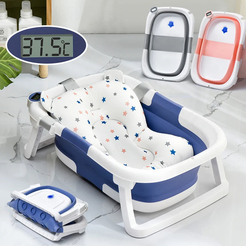 Silicone Thermal Baby Bathtub Foldable