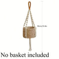 Macrame hanging plant basket