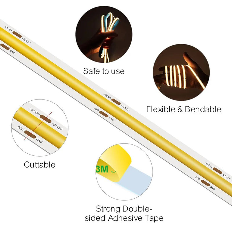 SmartGlow RGB WiFi-Controlled LED Strip Light - Automation and Energy