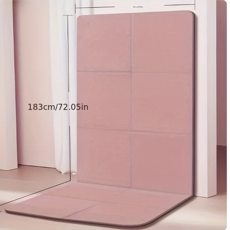 Esterilla de yoga plegable de TPE ecológica FlexFold™: esterilla de fitness antideslizante para viajes