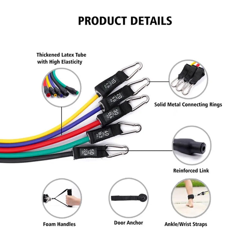 Multifunction Tension Elastic Band Set Yoga - Automation and Energy