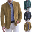 Men’s Smart Casual Blazer Jacket – Stand Collar Single Breasted Business Coat