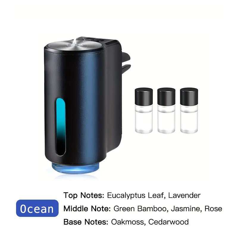 Difusor de aroma para coche inteligente y purificador de aire de iones negativos con tecnología de aceites esenciales