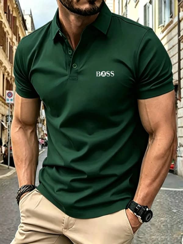 Premium Men's Breathable Summer Polo Shirt – Casual Short Sleeve Comfort Fit