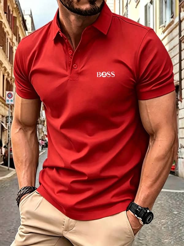 Premium Men's Breathable Summer Polo Shirt – Casual Short Sleeve Comfort Fit