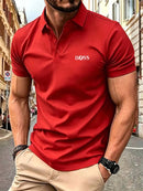 Premium Men's Breathable Summer Polo Shirt – Casual Short Sleeve Comfort Fit