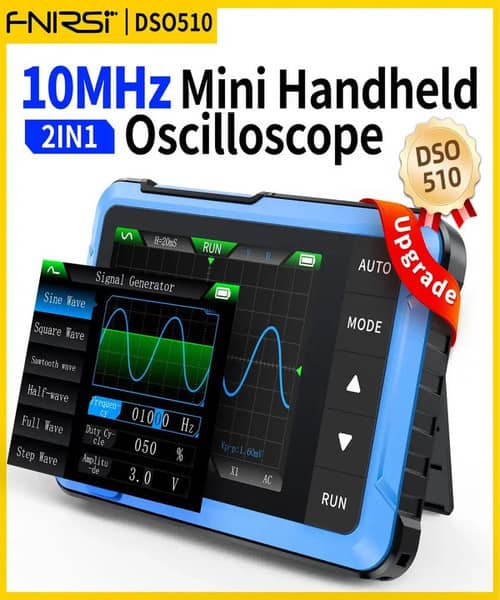 Handheld Digital Oscilloscope – Portable 48MS/s 10MHz Electronic Tester