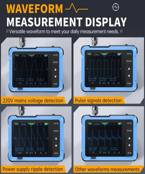 Osciloscopio digital de mano – Medidor electrónico portátil de 48 MS/s y 10 MHz
