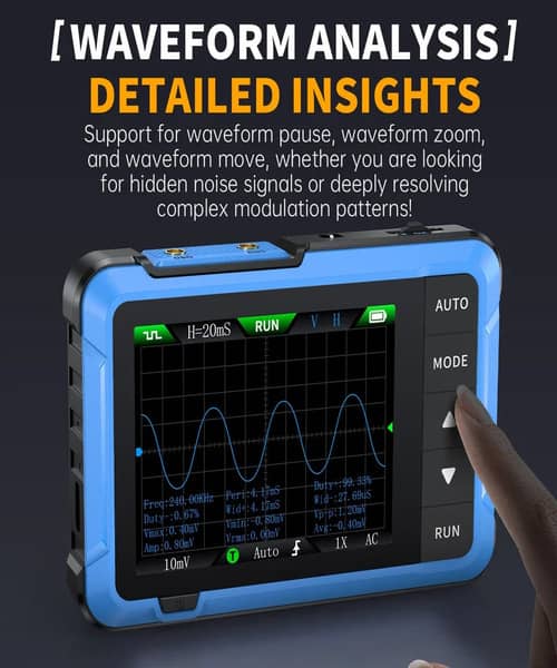 Osciloscopio digital de mano – Medidor electrónico portátil de 48 MS/s y 10 MHz