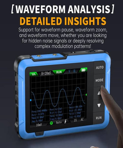 Osciloscopio digital de mano – Medidor electrónico portátil de 48 MS/s y 10 MHz