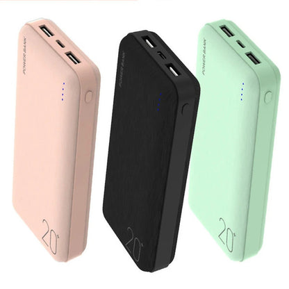 20000mAh Fast Charging Power Bank LED Display Dual USB Charger