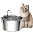 Smart Stainless Steel Automatic Pet Cat & Dog Water Fountain Filter Fountain Smart Drinking Bowl