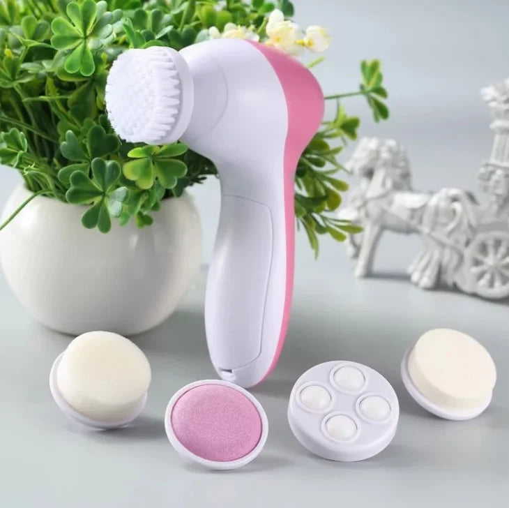 GlowPro™ Facial Cleansing Brush in use