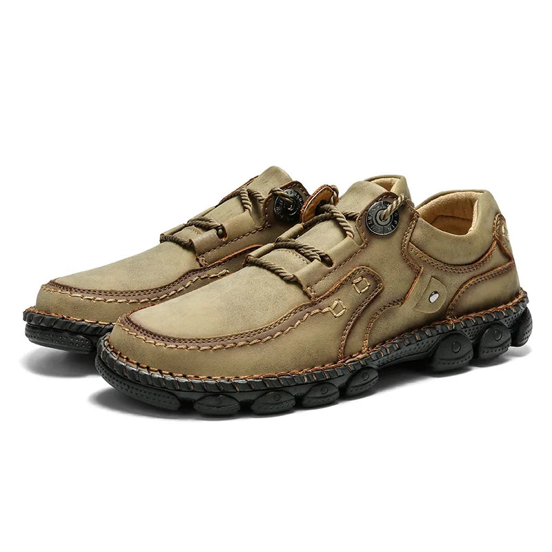 GripMaster Men's Non-Slip Sneakers showcasing the rubber outsole